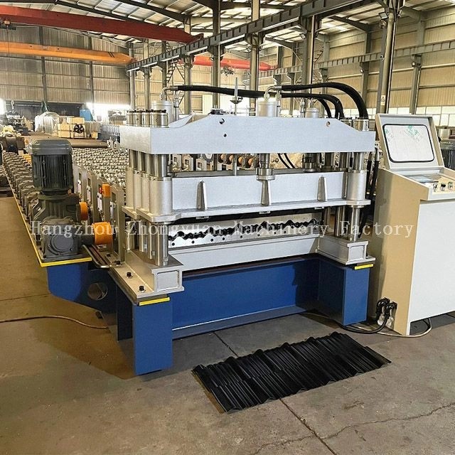 Easy operation glazed step tile roll forming machine 